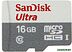 Карта памяти SanDisk Ultra microSDHC Class 10 UHS-I 16GB (SDSQUNS-016G-GN3MN)