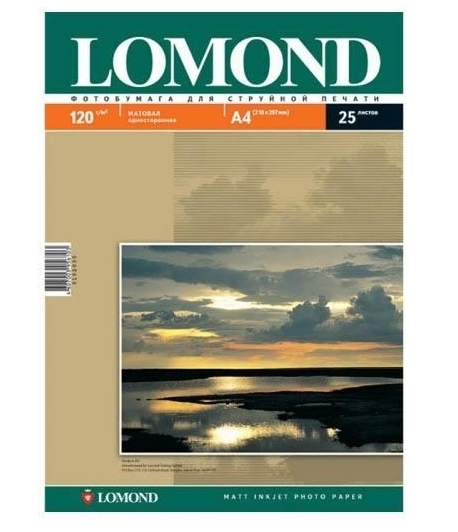 Фотобумага Lomond Односторонняя матовая A4 120г/м2 25л (0102030)
Фотобумага Lomond Односторонняя матовая A4 120г/м2 25л (0102030)