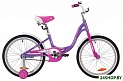 Детский велосипед NOVATRACK Angel 20 (фиолетовый/розовый, 2019) (205AANGEL.VL9)