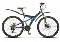 Картинка Велосипед Stels Focus MD 27.5 21-sp V010 (серый/желтый, 2019)