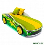 Картинка Кровать детская Бельмарко Бондмобиль 559 (зеленый)