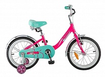Картинка Детский велосипед NOVATRACK Ancona 16 (розовый/голубой, 2018)