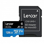 Картинка Карта памяти Lexar 633x microSDXC LSDMI128BB633A 128GB (с адаптером)