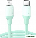 US387 20308 USB Type-C - Lightning (1 м, зеленый)
