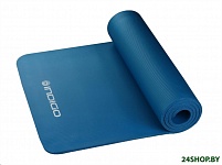 Картинка Коврик гимнастический для йоги Indigo NBR IN104 173x61x1 (синий)
