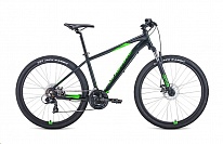Картинка Велосипед Forward Apache 27.5 2.0 disc р.21 2021 (черный/зеленый)
