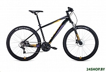 Картинка Велосипед Forward Apache 27.5 3.0 disc р.21 2021 (черный/желтый)