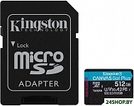 Картинка Карта памяти Kingston Canvas Go! Plus microSDXC 512GB (с адаптером)
