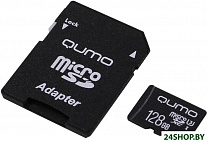 Картинка Карта памяти QUMO MicroSDXC 128GB UHS-I U3 QM128GMICSDXC10U3