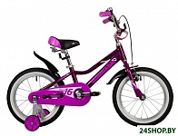 Картинка Детский велосипед Novatrack Novara 16 2022 165ANOVARA.VL22 (фиолетовый)