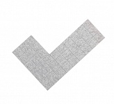 Картинка Декоративная панель из фетра (набор 4 шт) (серый)