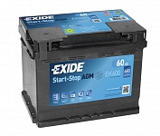 Картинка Автомобильный аккумулятор Exide Start-Stop AGM EK600 (60 А·ч)