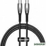 Glimmer Series Fast Charging Data Cable USB Type-C - Type-C 100W CADH000701 (1 м, черный)