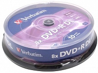 Картинка Диск DVD+R Disc Verbatim 8.5 Gb (уп. 10 шт) (43666)