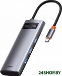 Картинка USB-хаб Baseus CAHUB-CX0G (серый)