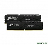 Картинка Оперативная память Kingston FURY Beast 2x8ГБ DDR5 5200МГц KF552C40BBK2-16