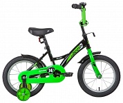 Картинка Детский велосипед Novatrack Strike 14 2020 143STRIKE.BKG20 (черный/зеленый)