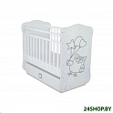 Детская кроватка SKV Company СКВ 412001-2 (сова серый/белый)