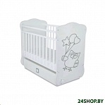 Картинка Детская кроватка SKV Company СКВ 412001-2 (сова серый/белый)