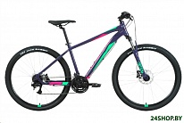 Картинка Велосипед Forward Apache 27.5 3.2 HD р.19 2022 (фиолетовый/зеленый)