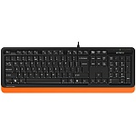 Картинка Клавиатура A4Tech Fstyler FK10 (черный/оранжевый)
