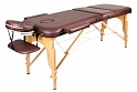 Массажный стол ATLAS SPORT 70 см складной 3-с деревянный (коричневый)