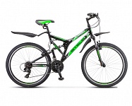 Картинка Велосипед STELS Challenger V 26 Z010 2020 (черный/зеленый)