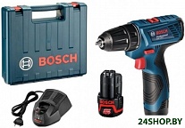 Картинка Дрель-шуруповерт Bosch GSR 120-LI Professional 06019G8020 (с 2-мя АКБ, кейс)