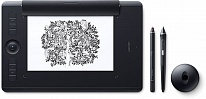 Картинка Графический планшет Wacom Intuos Pro Black Paper Edition Medium [PTH660PN]