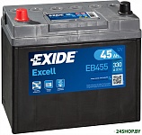 Картинка Автомобильный аккумулятор Exide Excell EB455 (45 А/ч)