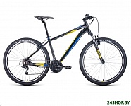 Картинка Велосипед Forward Apache 27.5 1.0 2022 / RBK22FW27270 (черный/желтый)