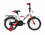 Картинка Детский велосипед NOVATRACK Astra 14 (белый/красный, 2020) (143ASTRA.WT20)