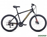 Картинка Велосипед Forward Hardi 26 2.1 D р.18 2022 (черный/желтый)