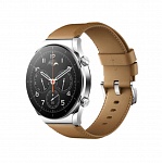 Картинка Умные часы Xiaomi Watch S1 (серебристый/коричневый, международная версия)