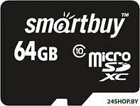 Картинка Карта памяти Smart Buy microSDXC SB64GBSDCL10-00LE 64GB