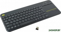 Картинка Клавиатура Logitech Wireless Touch Keyboard K400 Plus Black (920-007147)