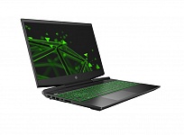 Картинка Игровой ноутбук HP Gaming Pavilion 15-dk1055ur 22N40EA (черный/зеленый)