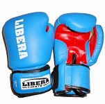 Картинка Перчатки боксерские тренировочные LIBERA LIB-704-12 унц. (синие)