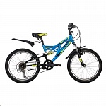 Картинка Детский велосипед NOVATRACK 20SS6V.SHARK.BL20 (синий)
