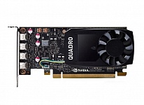 Картинка Видеокарта PNY Nvidia Quadro P1000 DVI 4GB GDDR5 VCQP1000DVIV2-PB