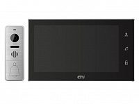 Картинка Комплект видеодомофона CTV DP4706AHD (черный)
