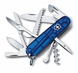 Картинка Нож перочинный Victorinox Huntsman 1.3713.T2 (полупрозрачный синий)