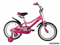 Картинка Детский велосипед Novatrack Novara 16 2022 165ANOVARA.PN22 (розовый)