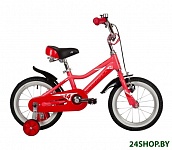 Картинка Детский велосипед Novatrack Novara 14 2022 145ANOVARA.CRL22 (красный)