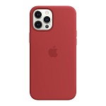 Картинка Чехол Apple MagSafe Silicone Case для iPhone 12 Pro Max (красный)