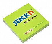 Картинка Блок самоклеящийся бумажный Stickn Hopax 21167 (зеленый)