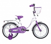 Картинка Велосипед NOVATRACK BUTTERFLY 14 (147BUTTERFLY.WVL20) (белый/фиолетовый)