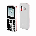 Картинка Мобильный телефон Maxvi C26 (белый/красный)