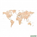Пазл Eco-Wood-Art «Карта Мира Large» Антачед Уорлд
