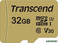 Картинка Карта памяти Transcend microSDHC 500S 32GB (TS32GUSD500S)